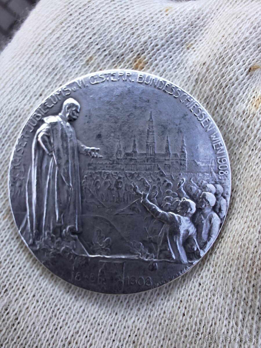 Strelecká medajla Rakúsko-Uhorsko 1908
