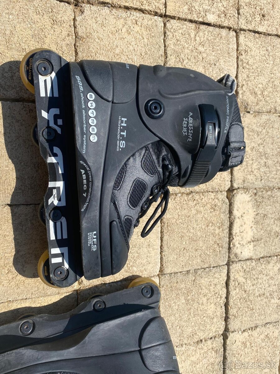 2 páry - Extrem 2 Aggressive Professional a Inline Roces