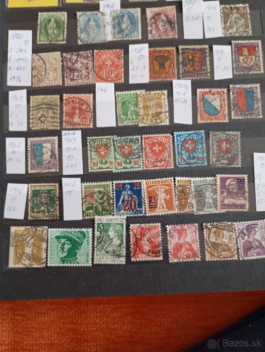Album známok Helvetia, Francúzsko