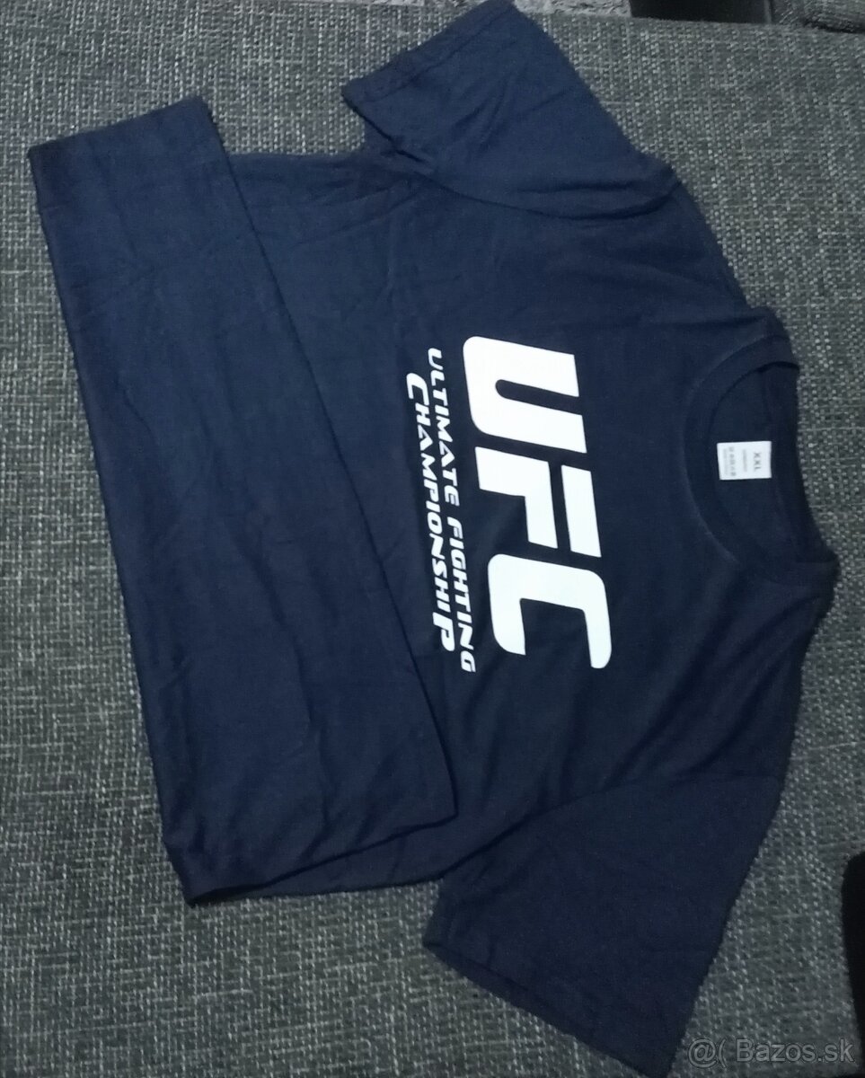 Nové bavlnené tričká s nápisom UFC