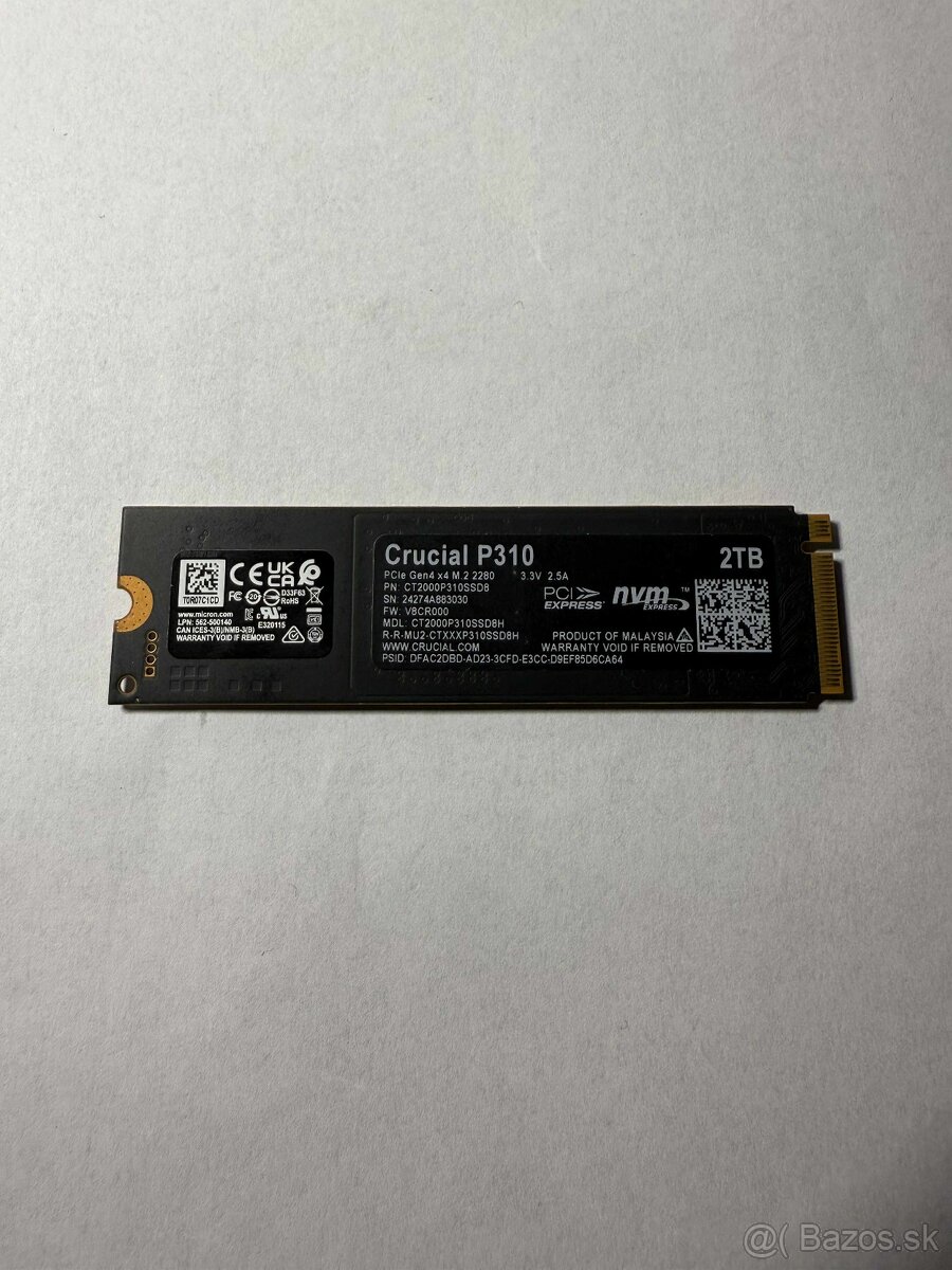 Crucial P310 2TB | Crucial P3 Plus 2TB SSD NVMe