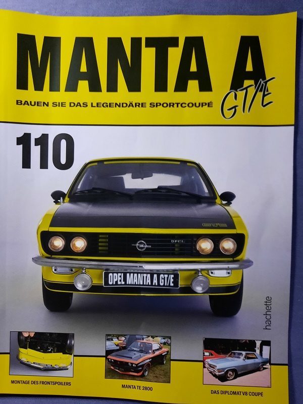 Model Hachete Opel Manta Gte 1/8