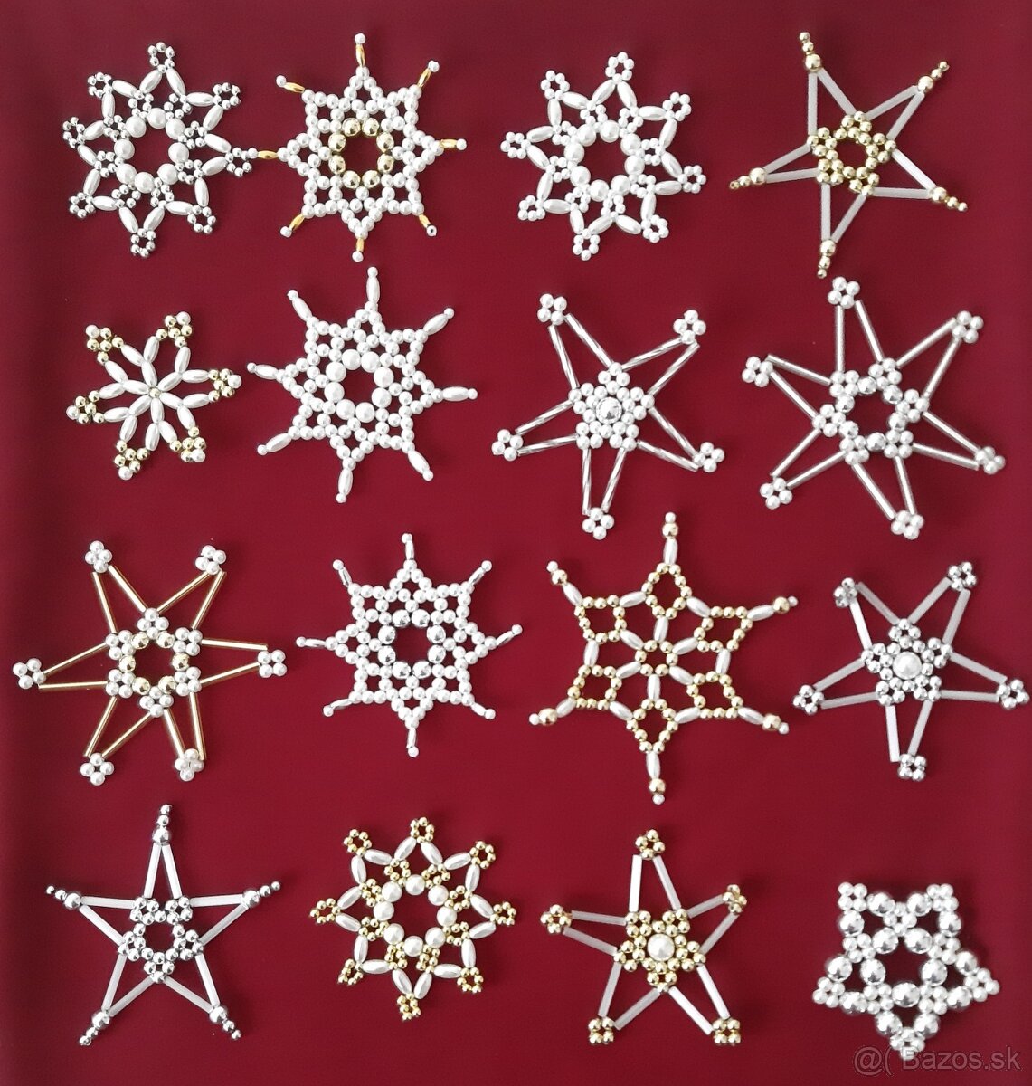 Korálkové ozdoby na stromček