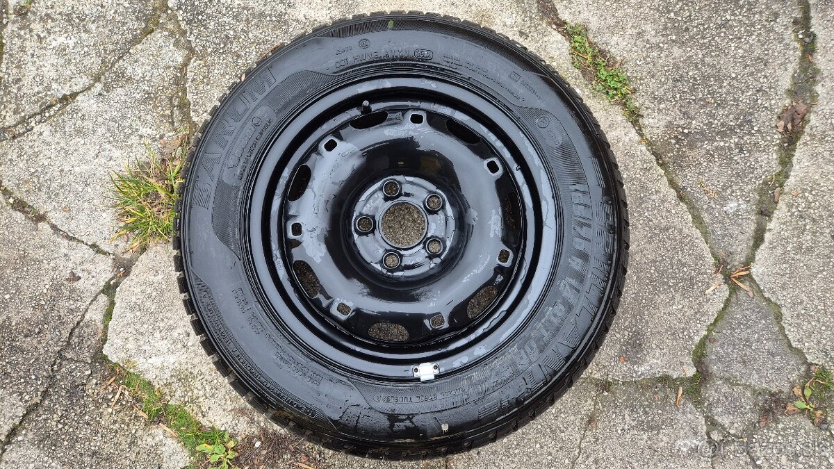 Nový plechový disk 5x100 r14, z pneumatíkou 165/70/14