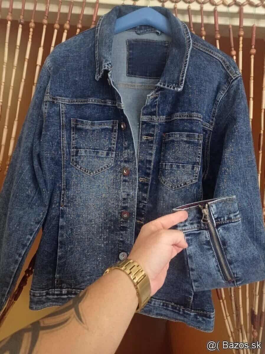 Krásna pánska RIFLOVA BUNDA - zipsy na rukávoch