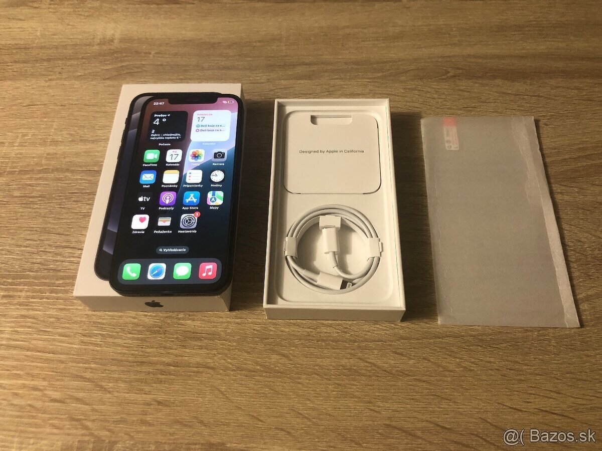 iPhone 12 / 64GB Black TOP stav