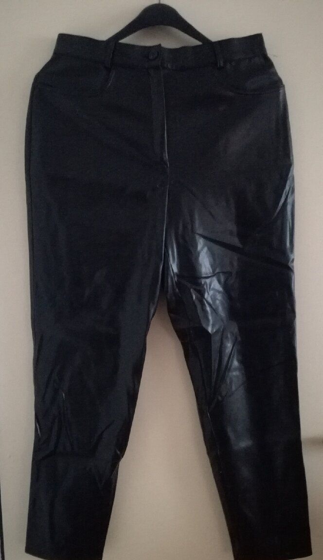 koženkové pánske nohavice vel. XL
