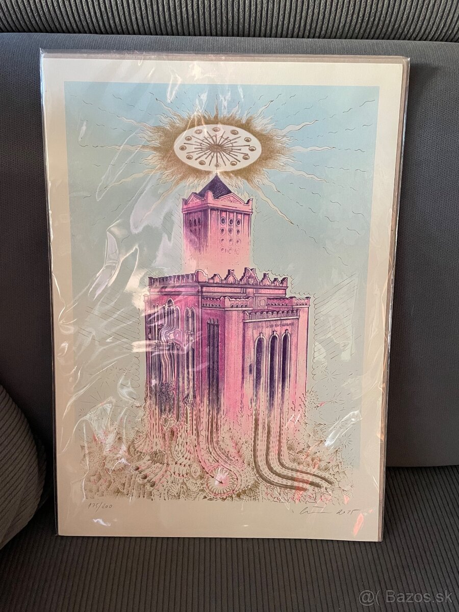 Predám grafiku Čierne diery Ortodoxná Synagóga Košice