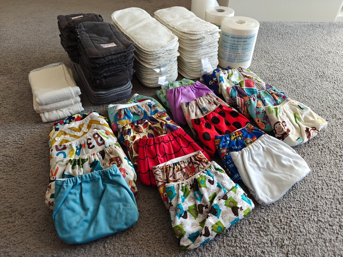 Látkové plienky KOMPLETNÁ SADA