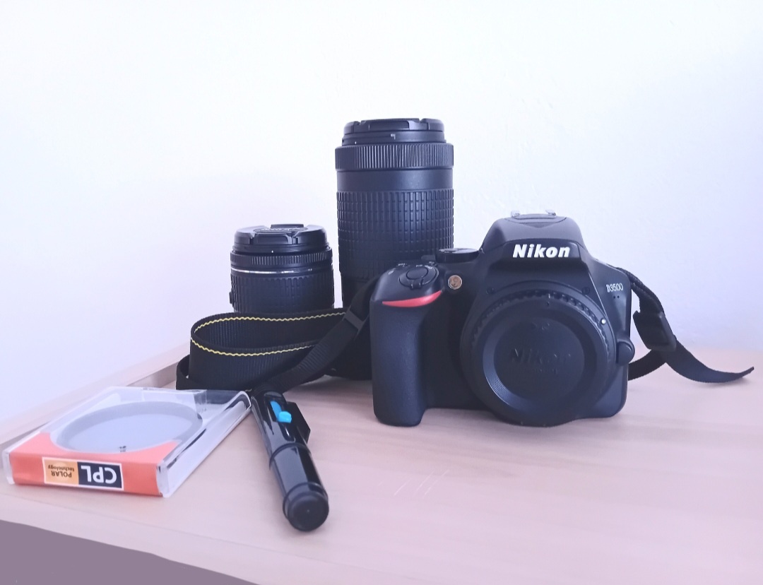Nikon D3500+objektív 70-300mm a 18-55mm