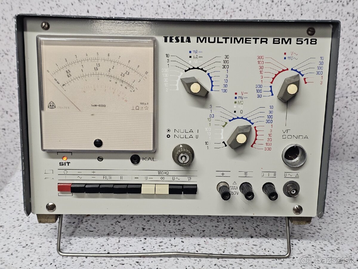 TESLA MULTIMETR BM 518 / MULTIMETER CZECHOSLOVAKIA