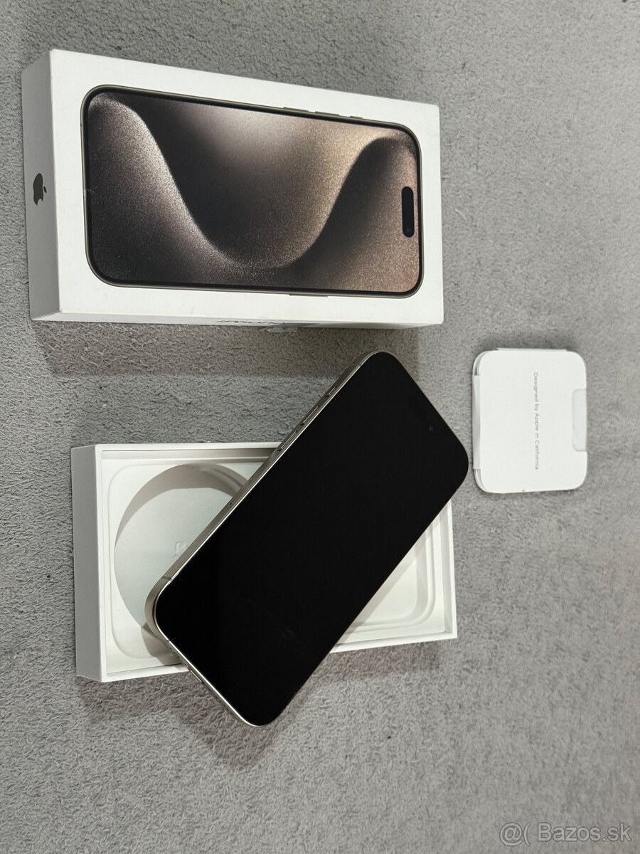 Predám Apple iPhone 15 PRO 256GB Natural Titan bežné známky