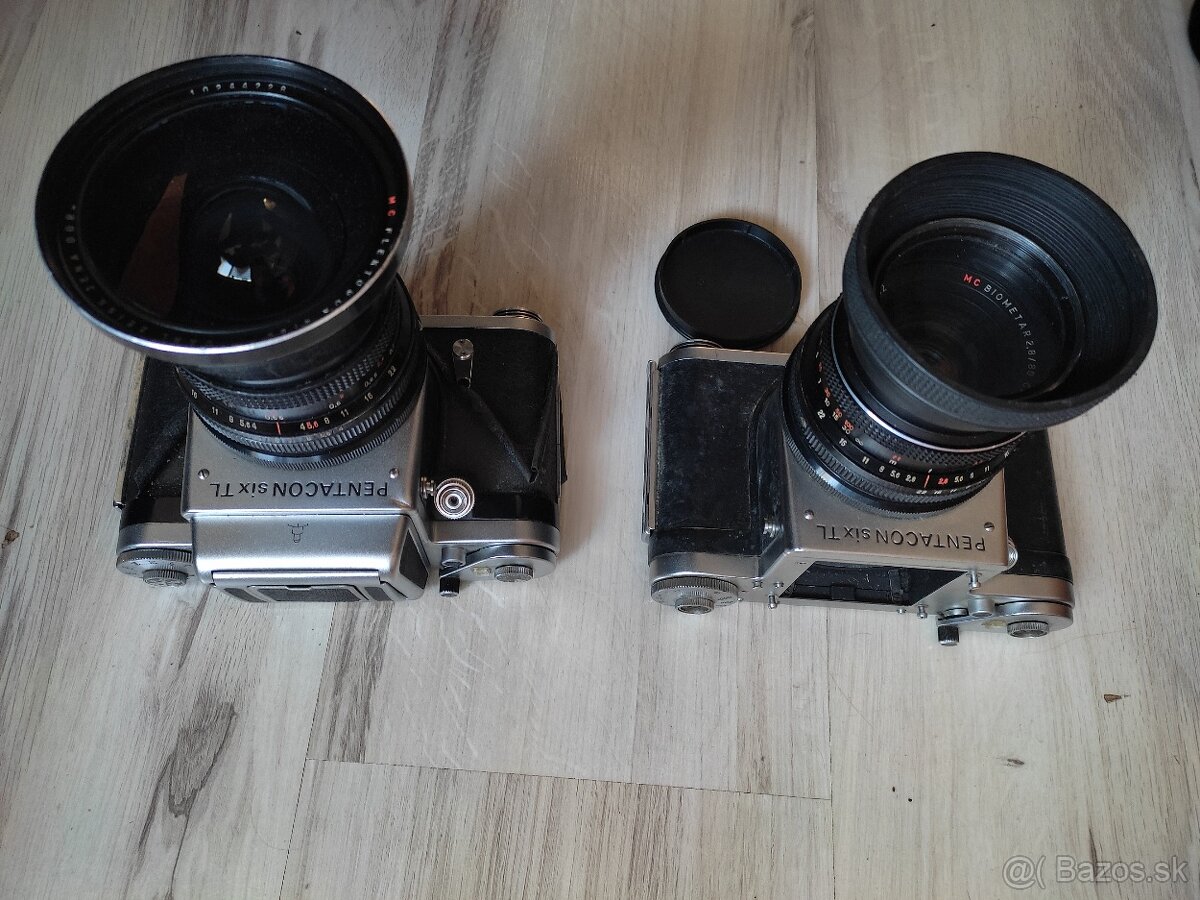 2 fotoaparáty PENTACON SIX TL