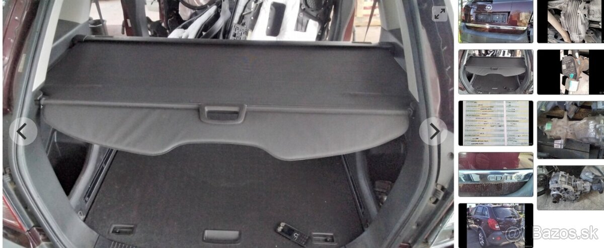 Opel Antara 2.2 CDTI 2015 predám ROLETA, PREVODOVKA, prídavn