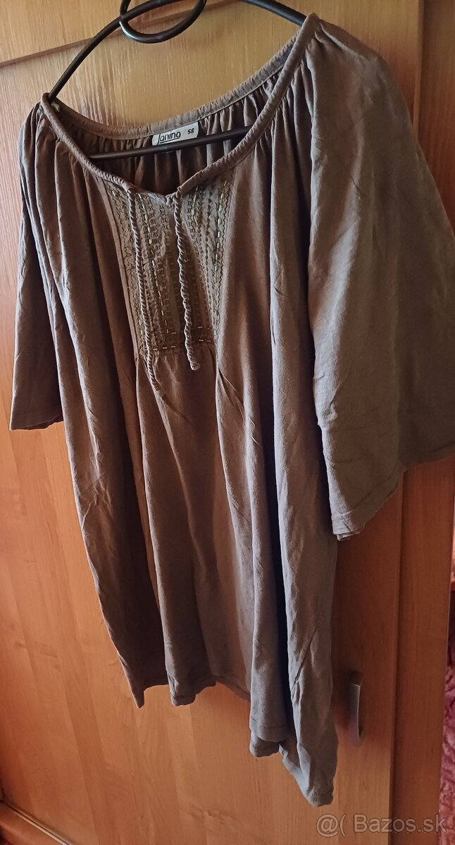Khaki tunika pre moletky xxxl