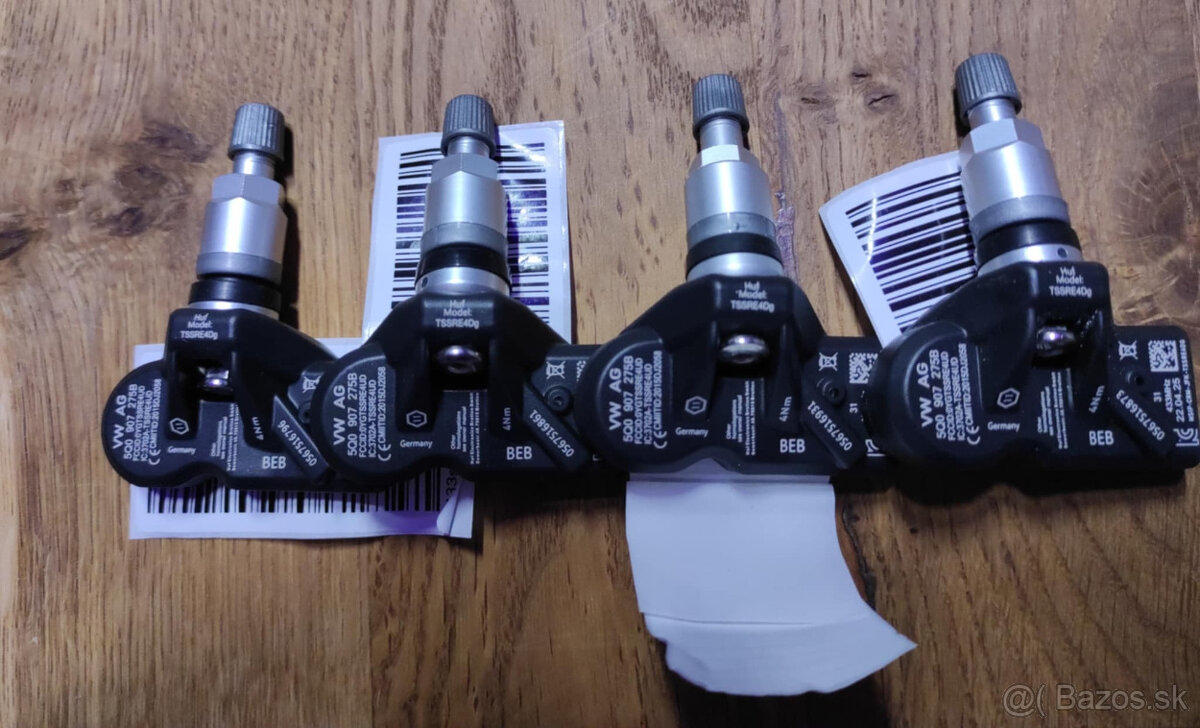 Súprava (4 kusy) TPMS senzorov tlaku v pneu ŠKODA, VW, AUDI
