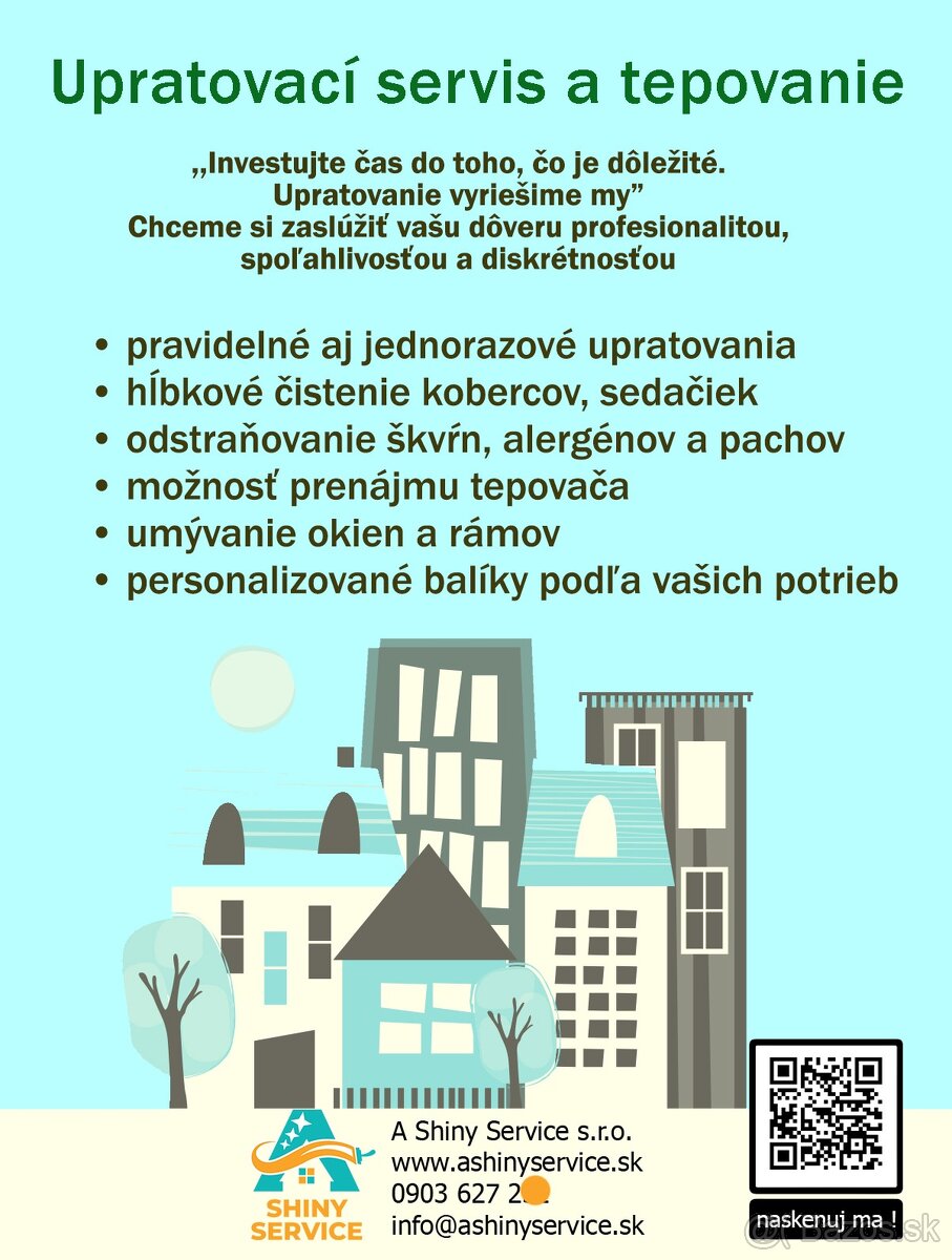 Tepovanie a upratovací servis