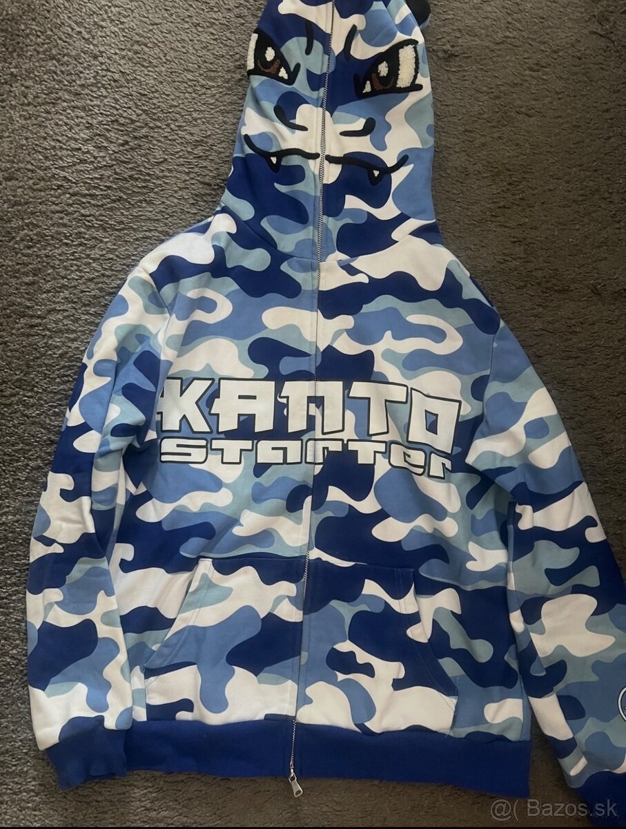 Kanto Starter Hoodie Camo Blue – S -