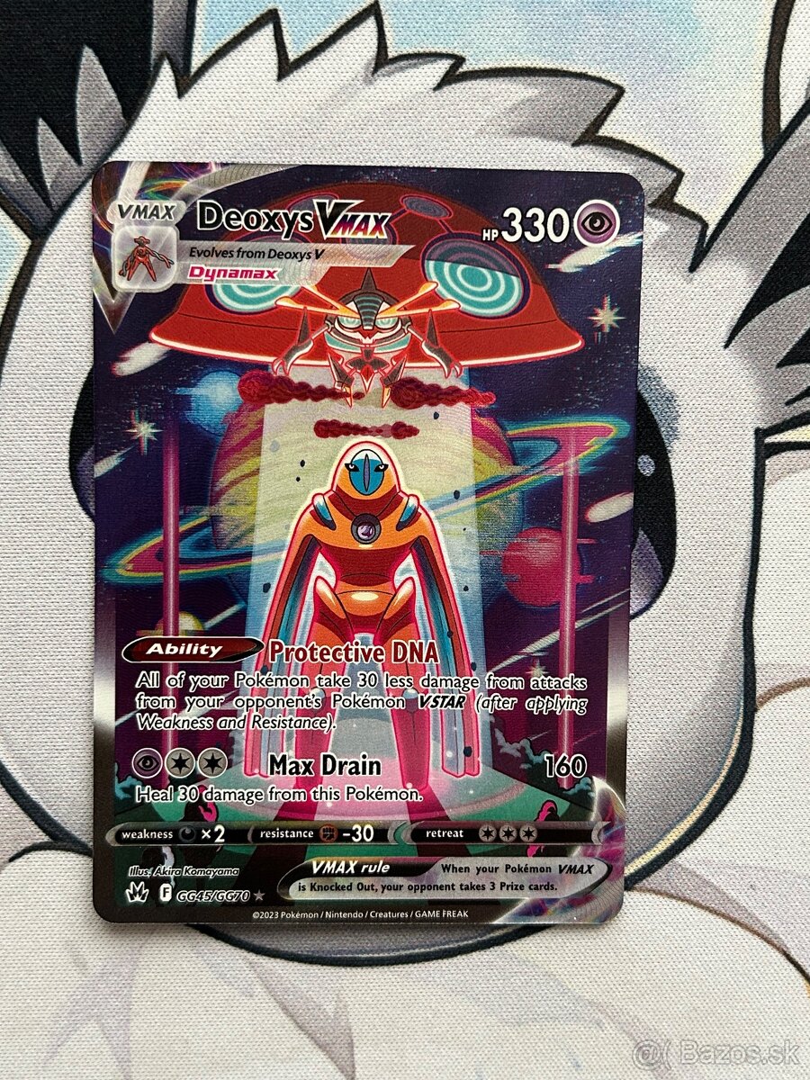 Deoxys Vmax, Pokemon karta