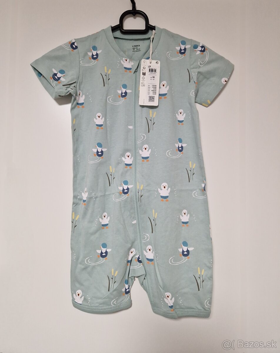 Pyžamo s krátkymi rukávmi zn. Lindex 92 unisex