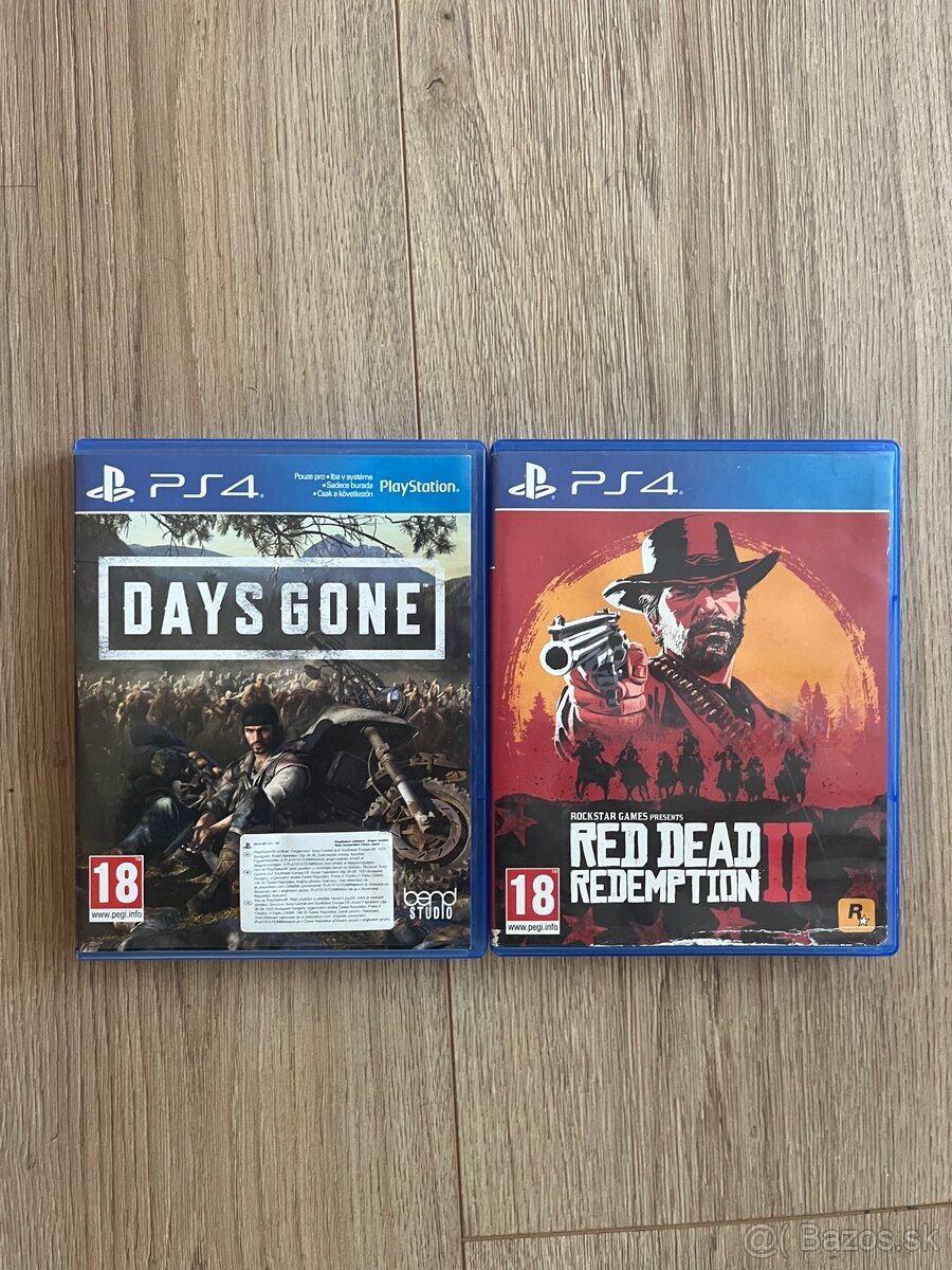 Hry na Playstation 4 - RDR 2, days gone