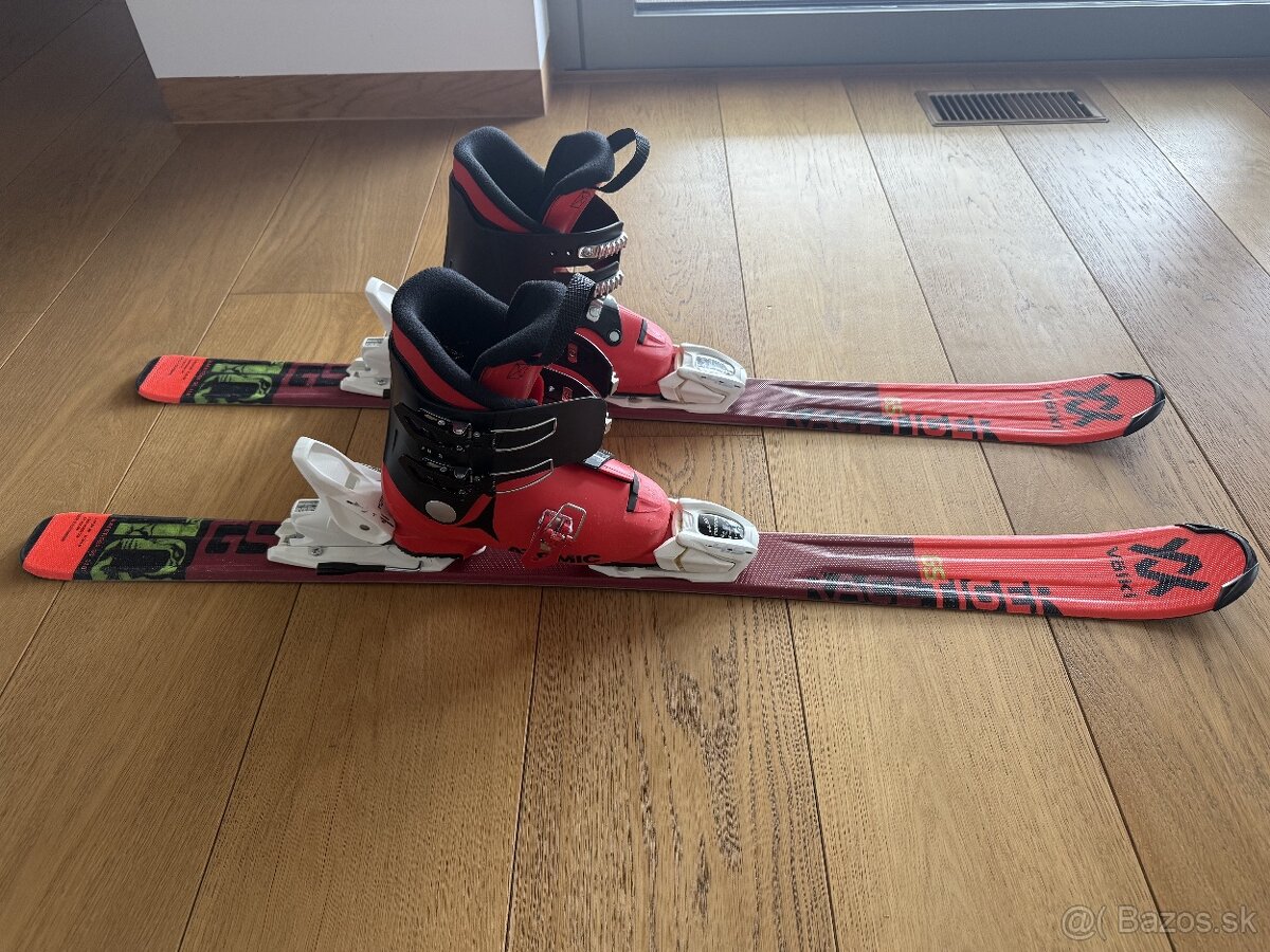 SET LYŽE Volkl Race Tiger GS 110+ Lyžiarky Atomic HAWX JR3