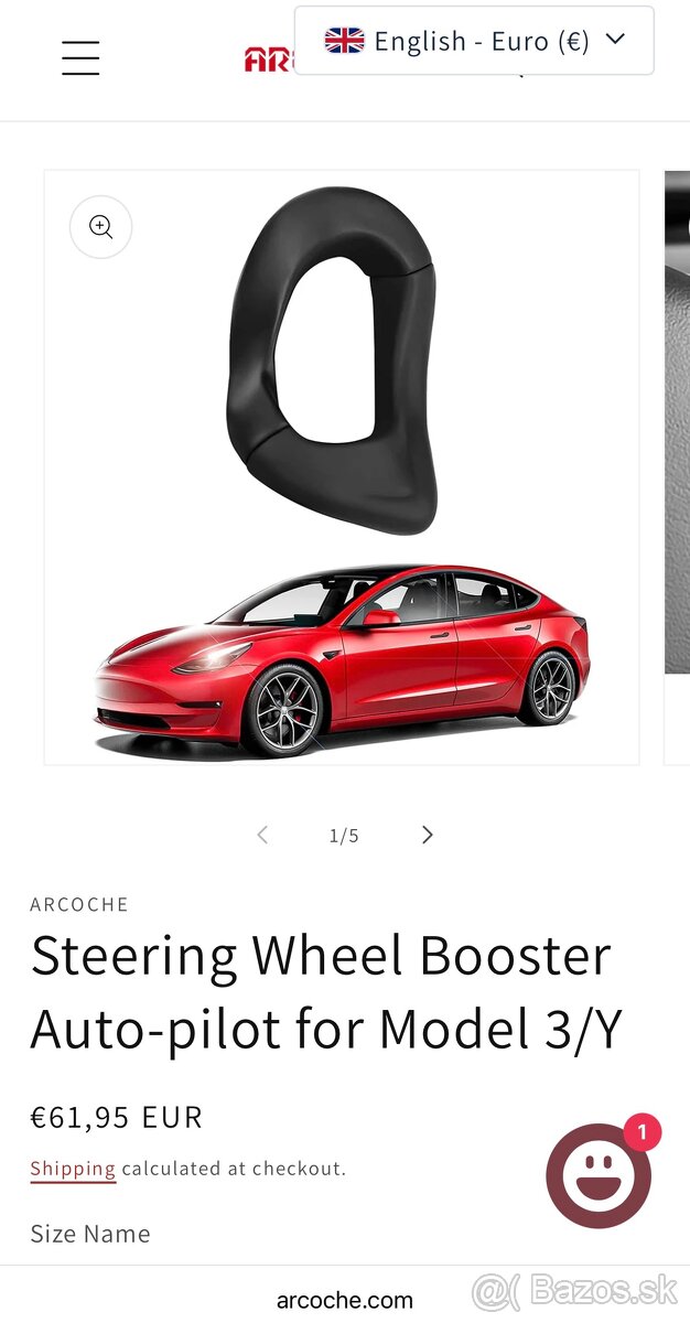 Predám ťažitko (Steering Wheel Booster) Tesla Y/3