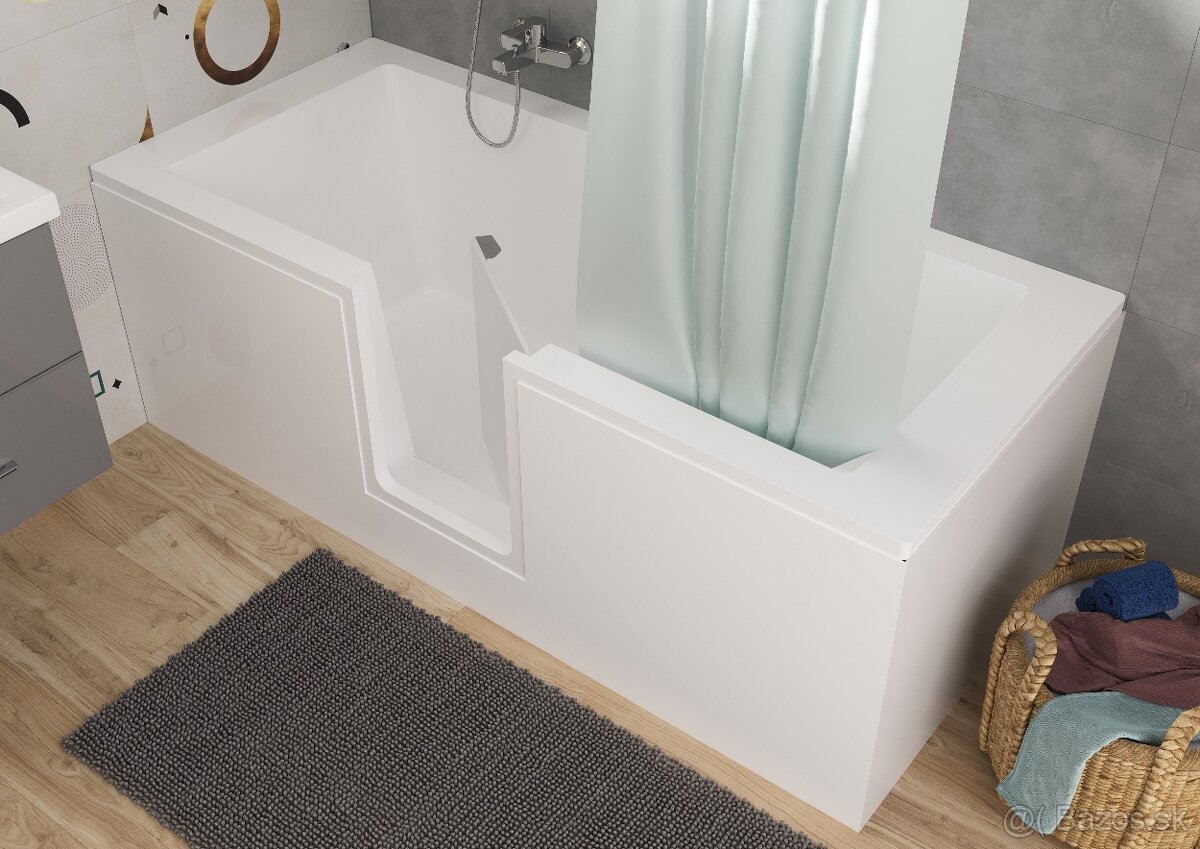 Vaňa s dverami 170x75 pre seniorov prvá generácia 2. trieda