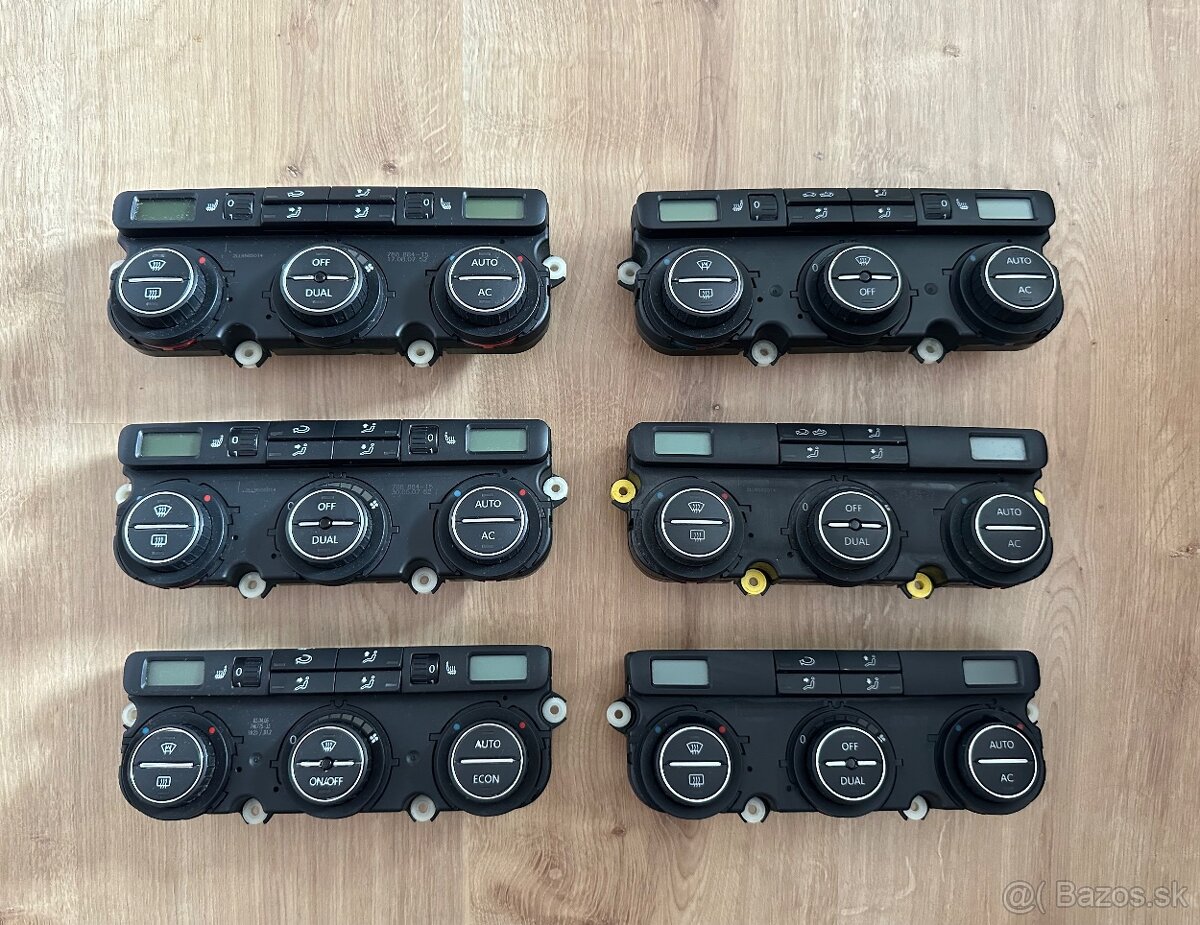 Climatronic panel kúrenia volkswagen passat golf touran