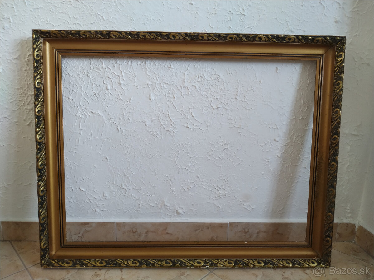 Starožitný drevený rám na obraz