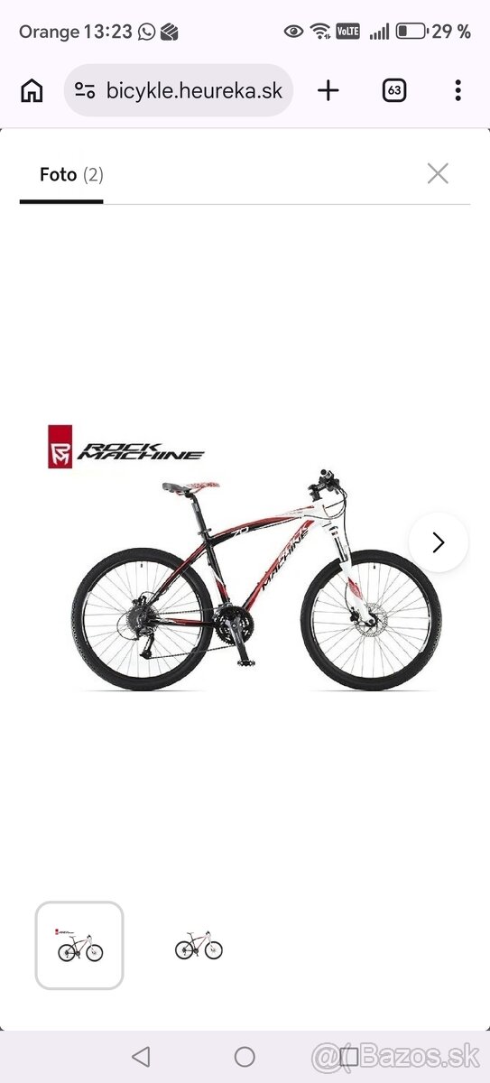 Bicykel Rock Machine Typhoon 70