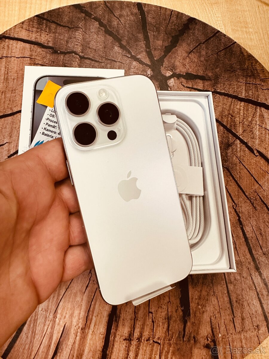 iPhone 16 pro 128 White Neaktívny folia záruka
