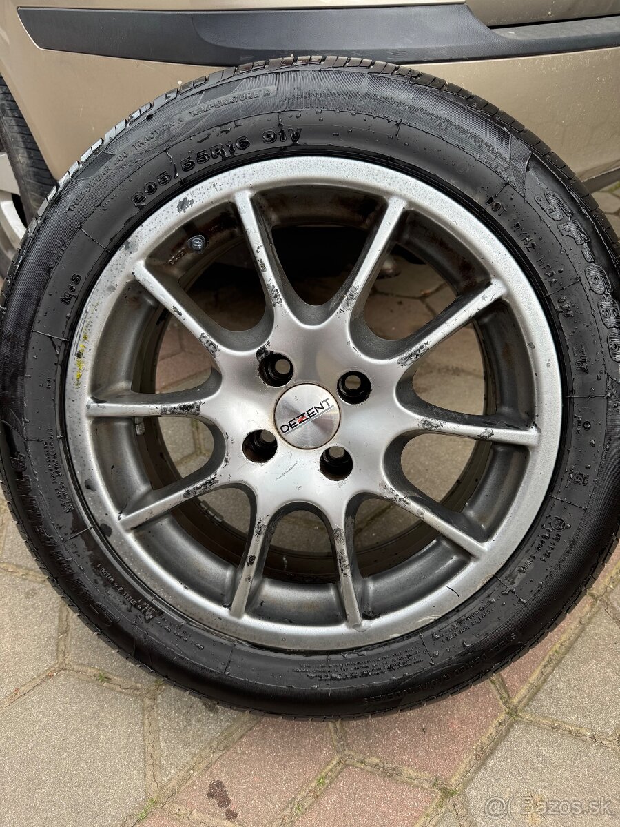 Disky Dezent+ pneu 7x16 4x100 205/55r16