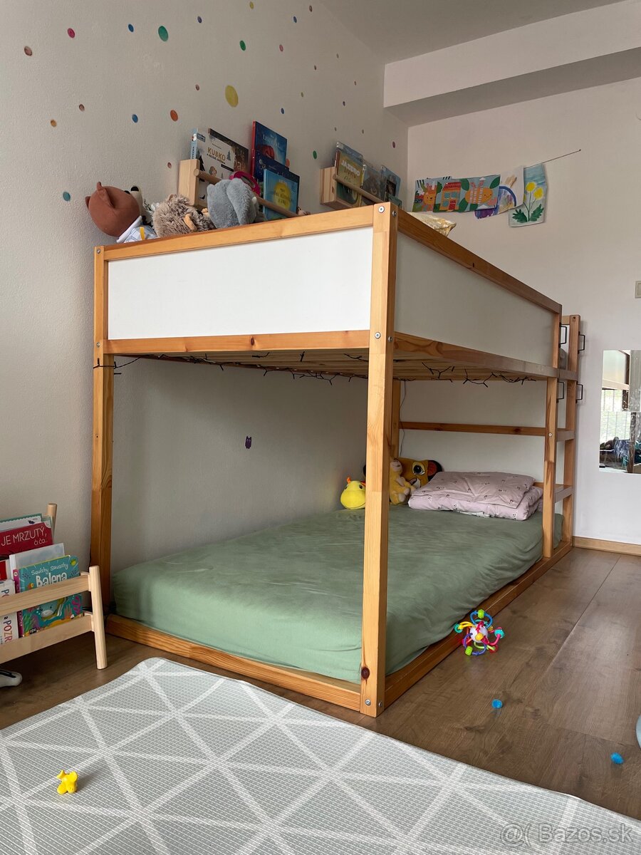 Poschodová posteľ ikea kura