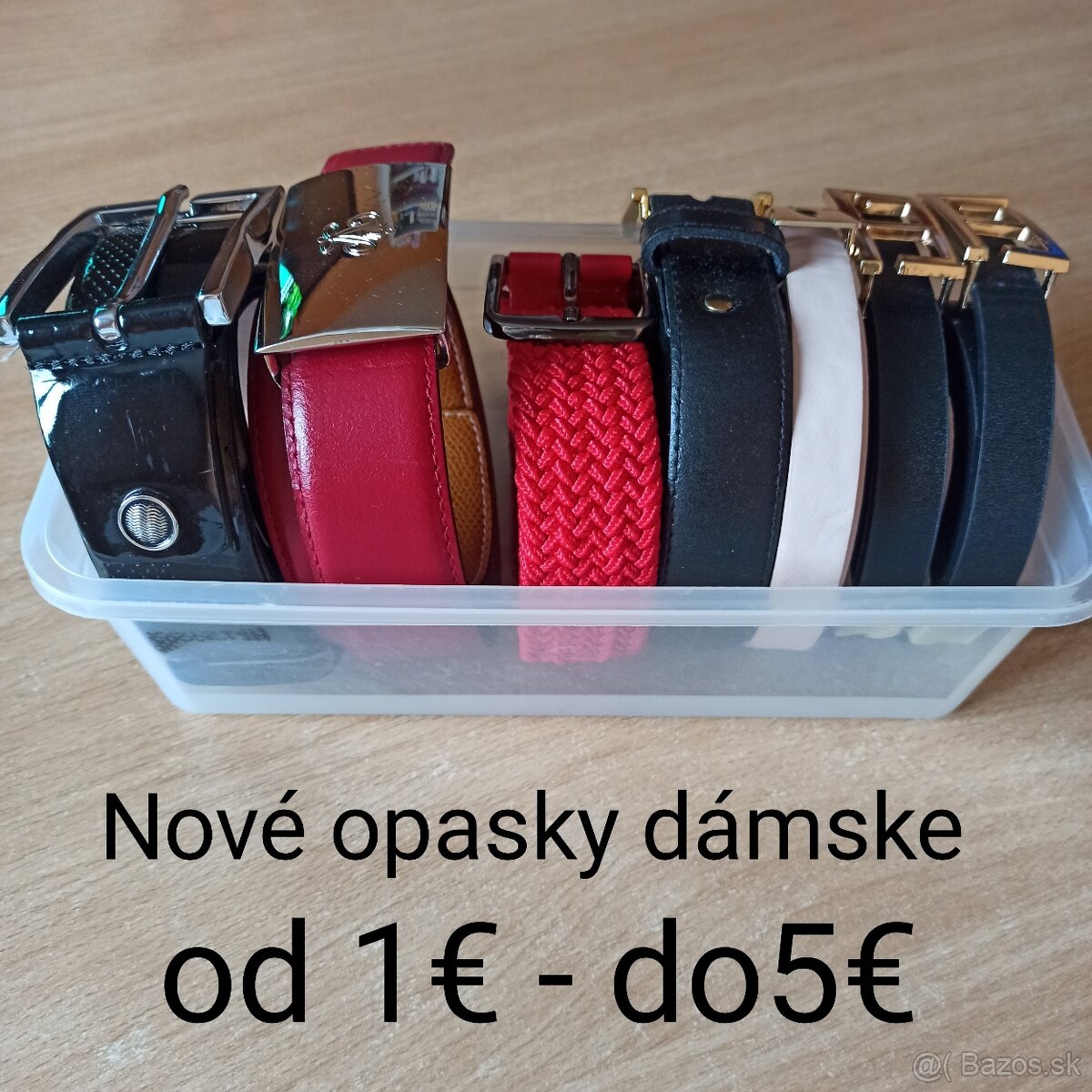 Dámske opasky rôzne nové aj málo používaný