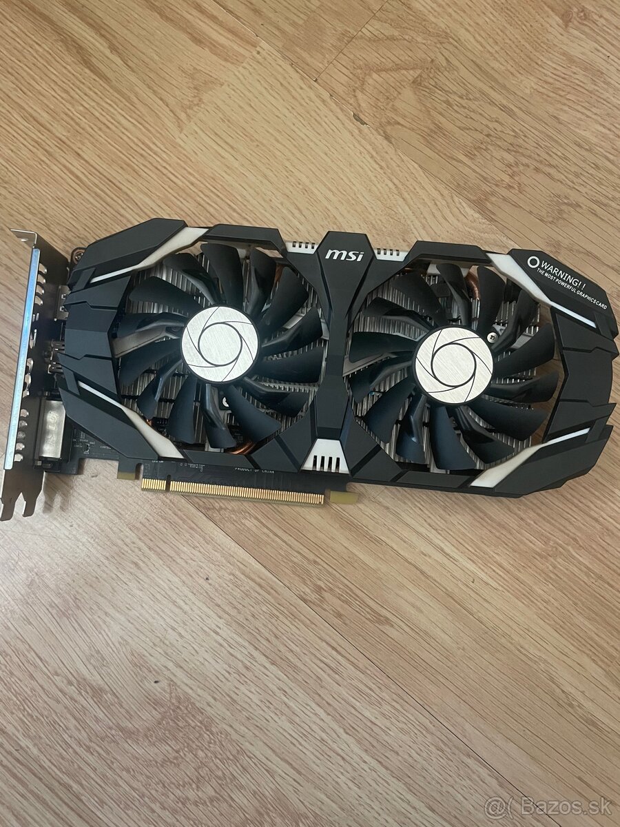 Predám grafickú kartu MSI nVidia GeForce GTX 1060 6GB