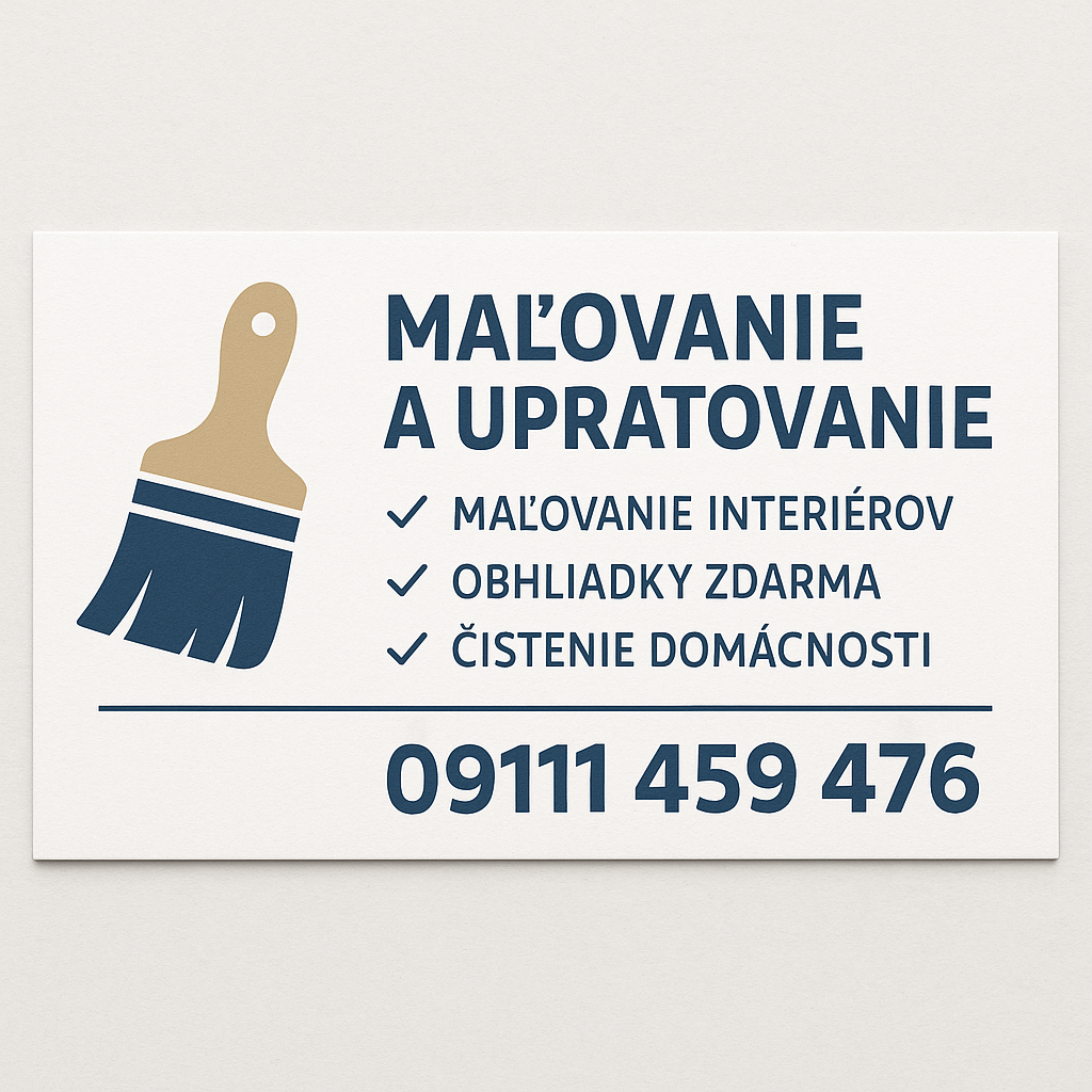 Malovanie a upratovanie s extra výhodou