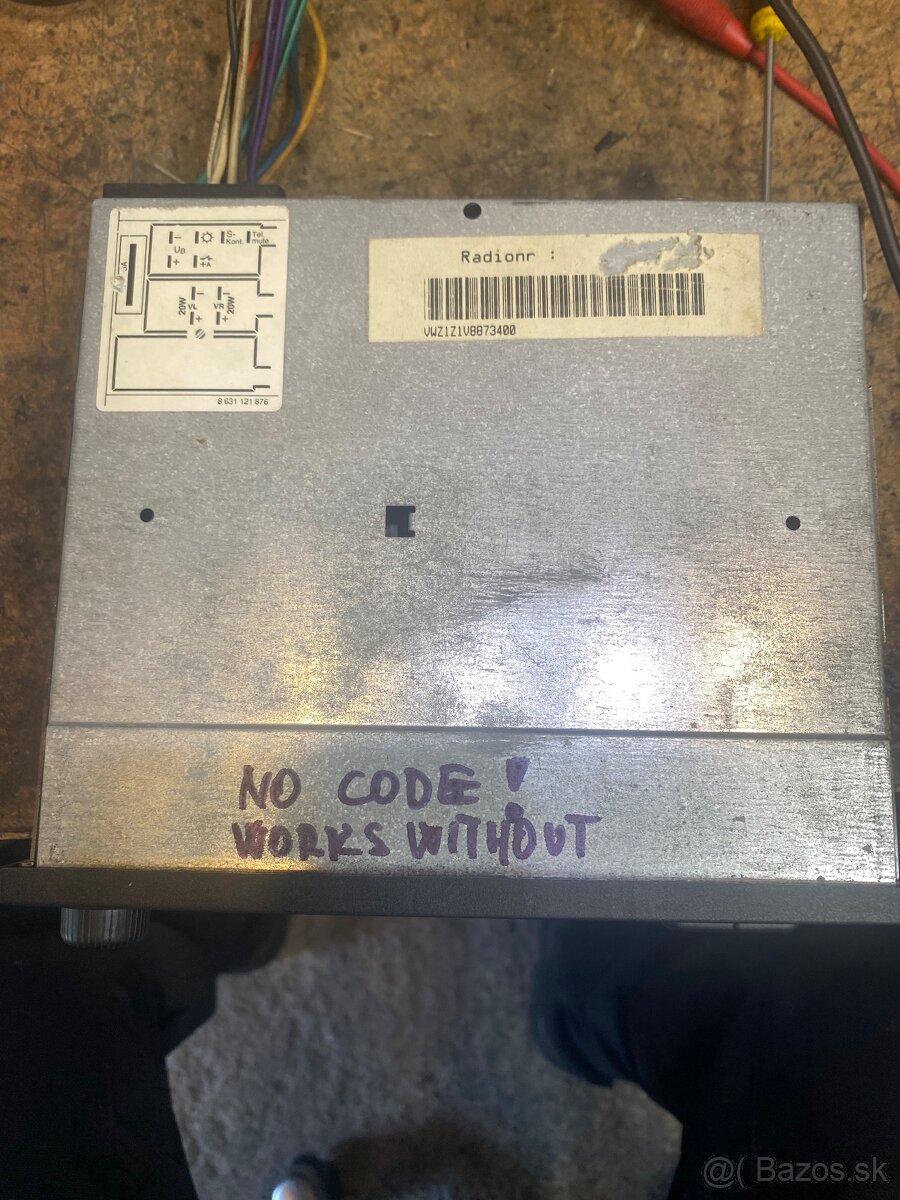 Original radio VW Alpha uz bez kodu preprogramovane