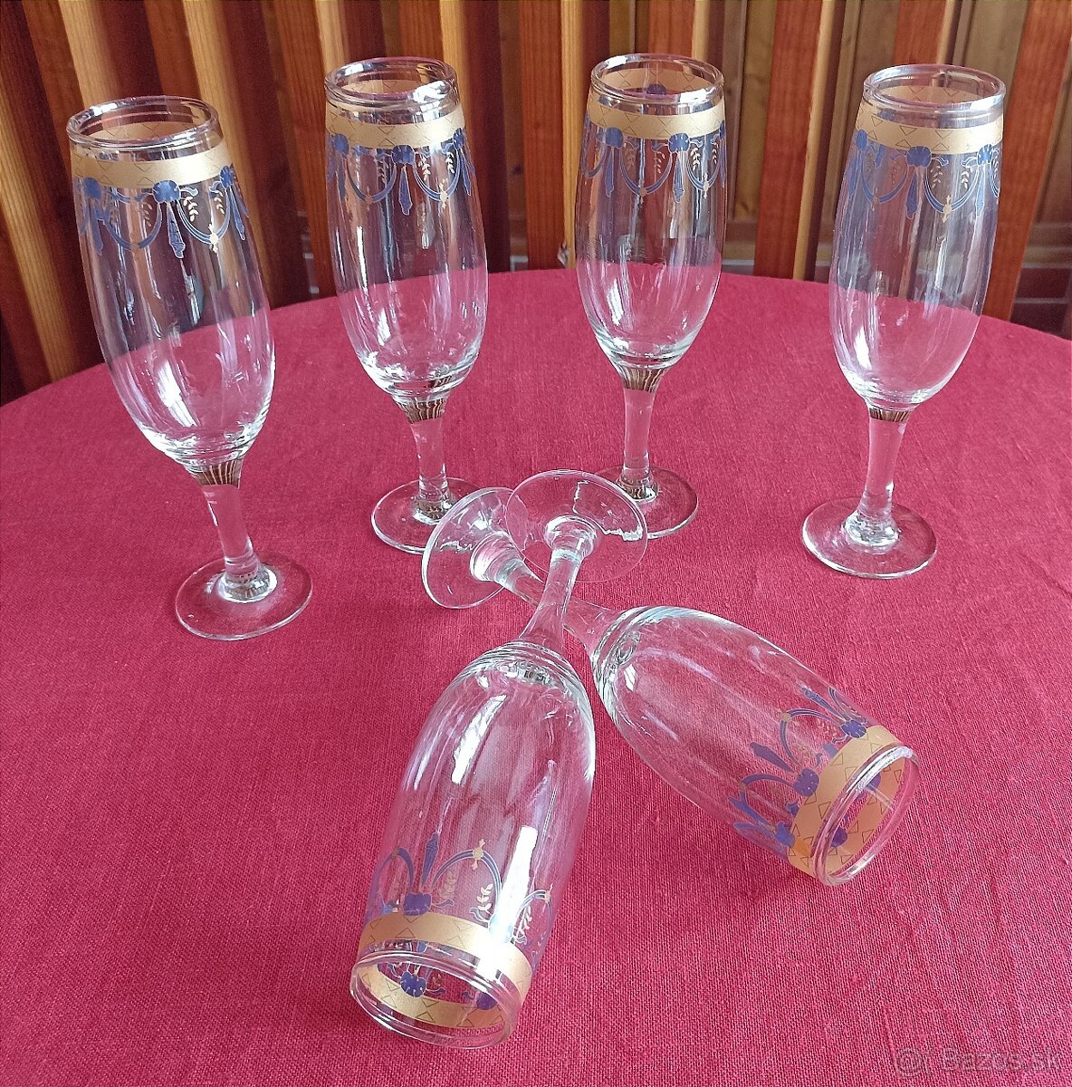 Malované poháre na sampanské