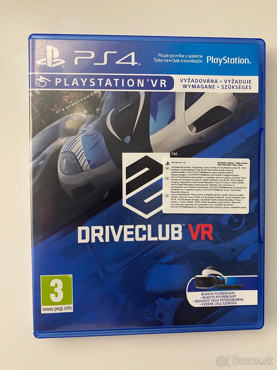 Hra Driveclub VR pre PS4