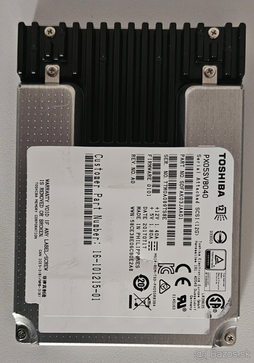 Predam SSD disky Toshiba, SAS, 400GB