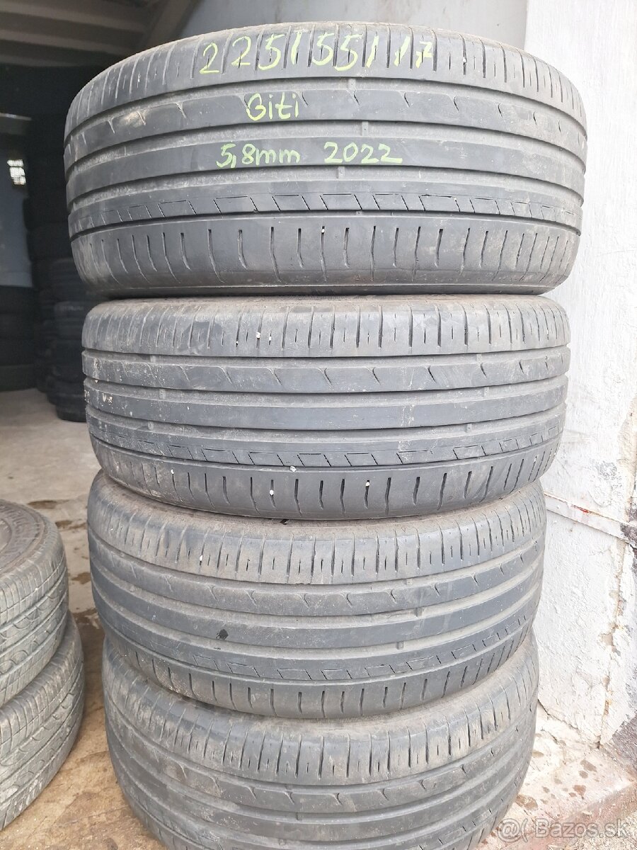 225/55/R17 Letné 6ks