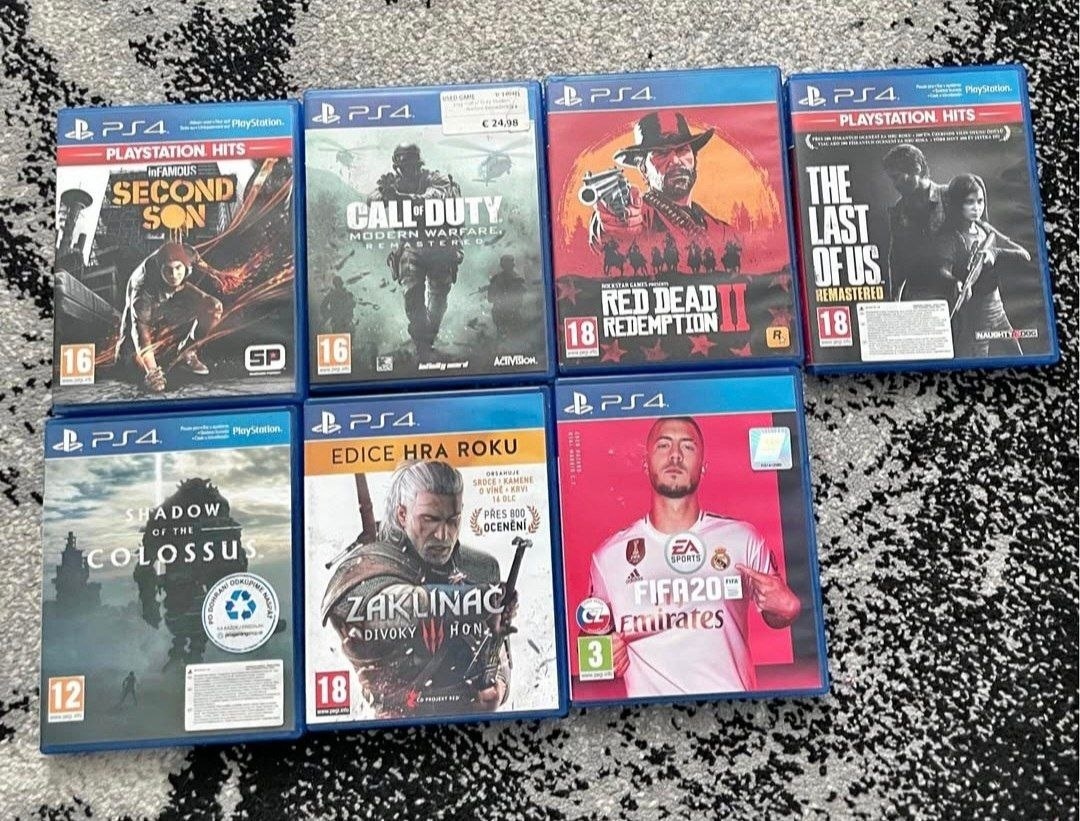 Predám balík konzolových hier pre P4/PS5