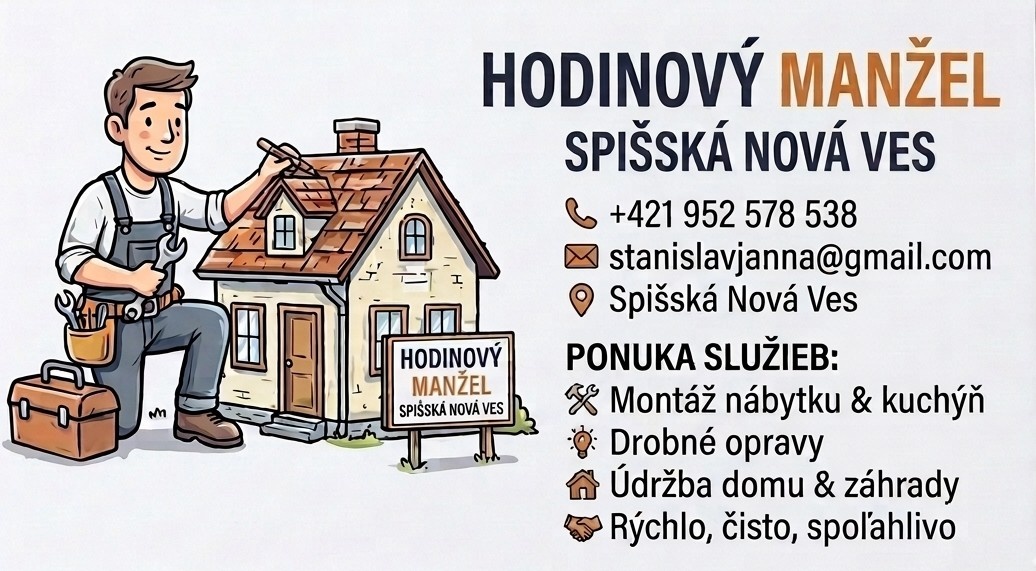 Hodinový manžel Spišská Nová Ves