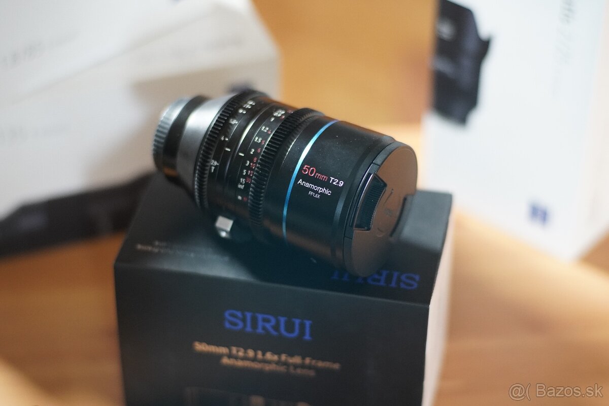SIRUI 50 mm Anamorphic 1,6x Sony E full frame - ako nový