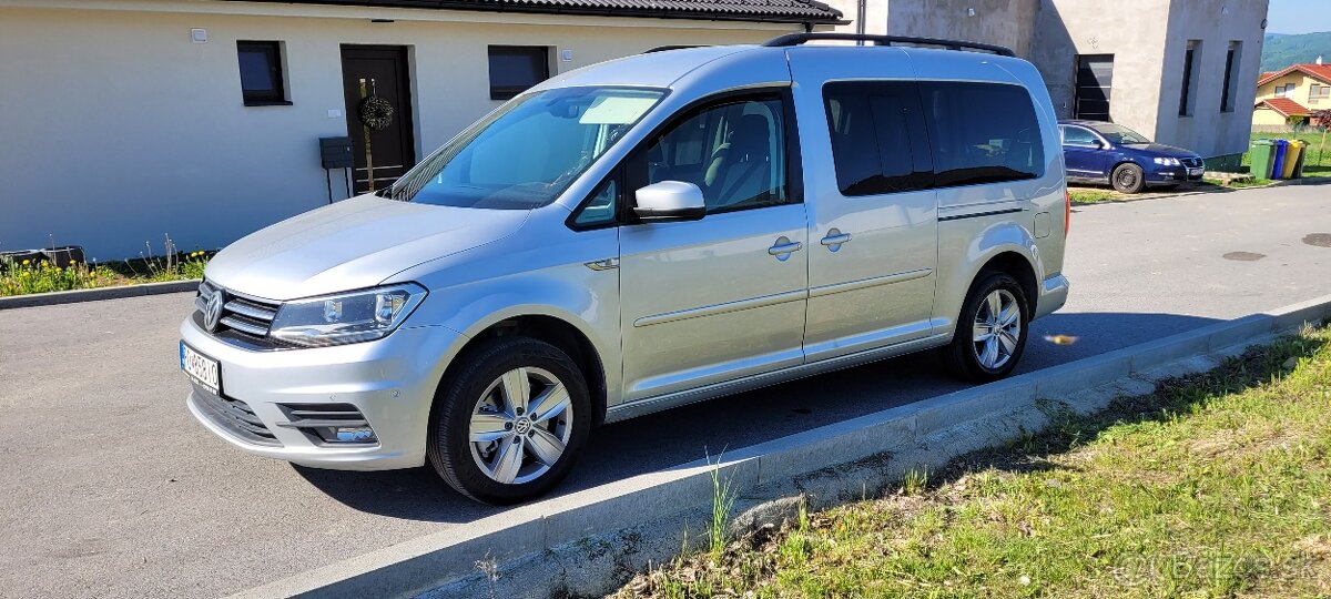 VW CADDY MAXI 2,0 TDI, 110kw/150PS, strieborná metalíza