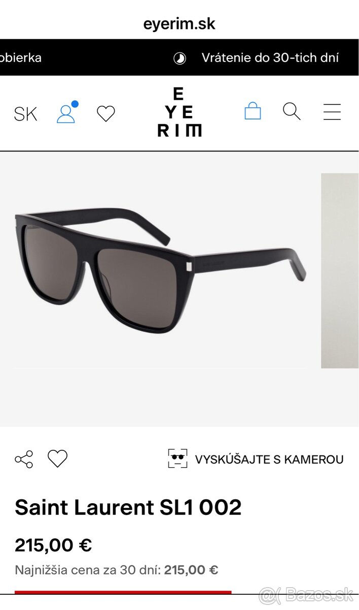 Okuliare originál Saint Laurent SL1/F001