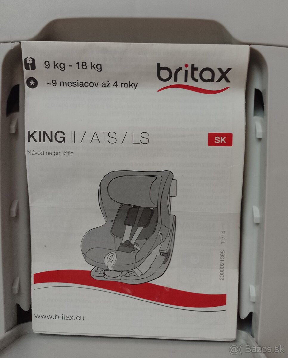 Autosedačka Britax Römer King ll