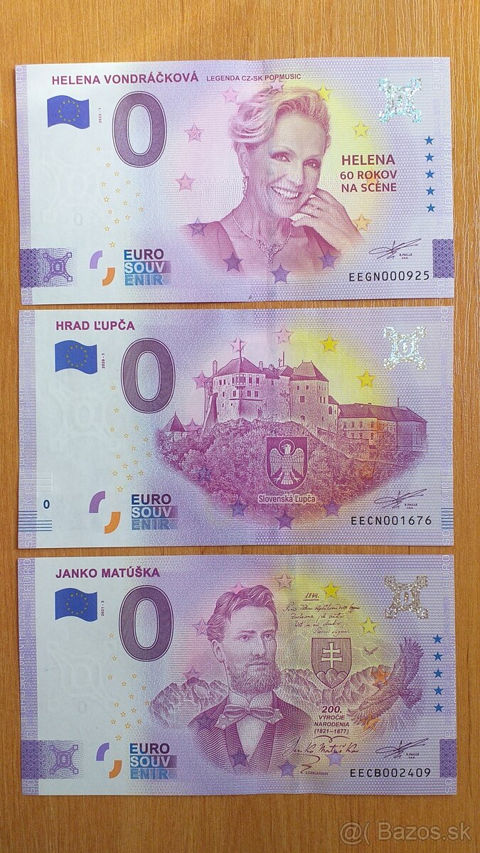 0 euro bankovka, 0 euro souvenir, 0€ bankovka 7