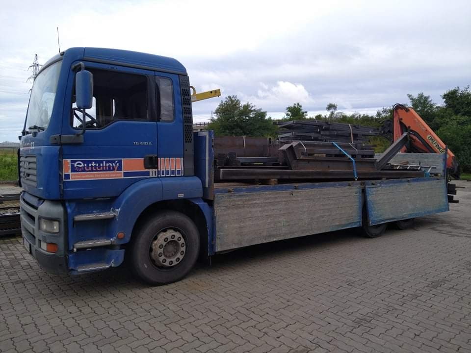 Autodoprava s hydraulickou rukou
